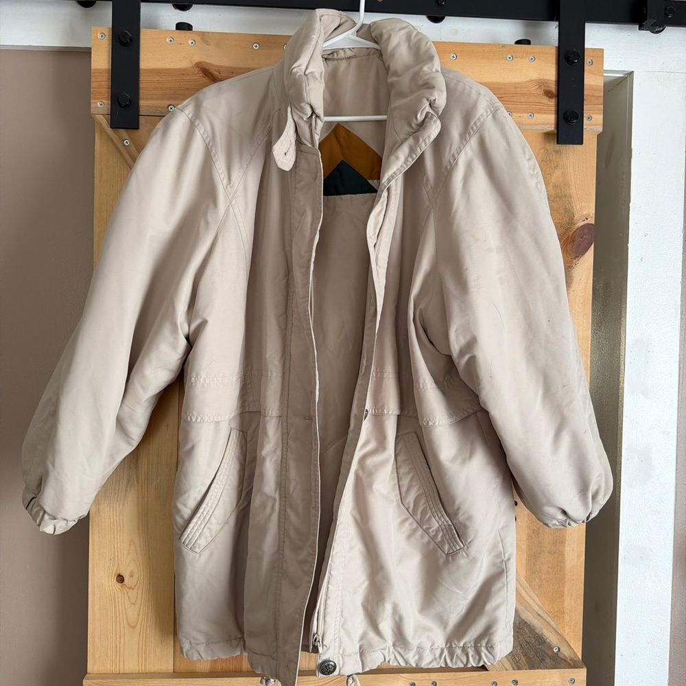 Vintage Cream Puffer Jacket